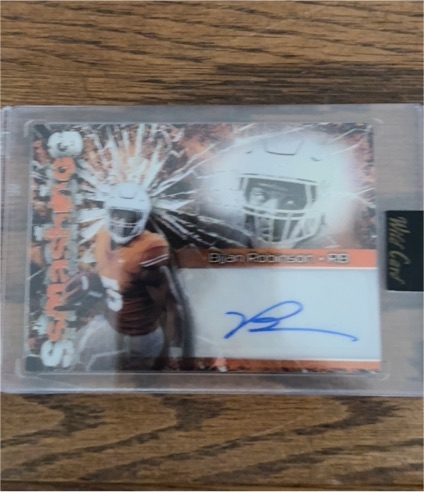 2023 Wild Card Bijan Robinson Rookie Auto — front