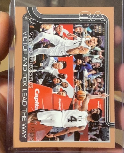 2025-26 Topps #300 New Duo Excels! Victor and Fox Lead The Way — front