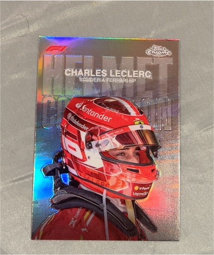 2024 Topps Chrome Formula 1 #HC-3 Charles Leclerc Helmet Collection — front