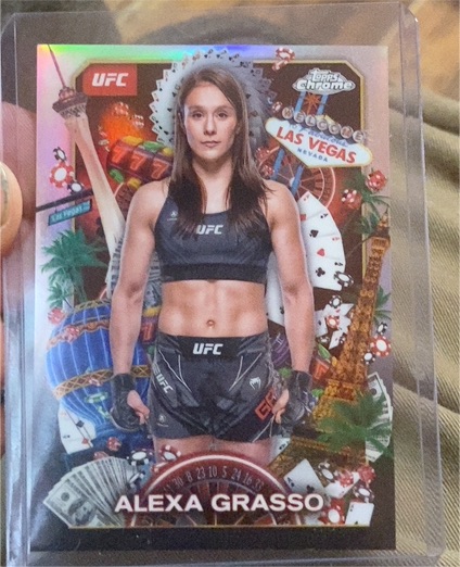 2025 Topps Chrome UFC #TNS-1 Alexa Grasso Titans — front