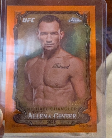 2025 Topps Chrome UFC #AAG-17 Michael Chandler Allen & Ginter — front