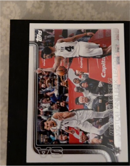 2025-26 Topps #300 New Duo Excels! Victor and Fox Lead The Way — front