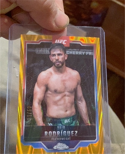 2025 Topps Chrome UFC #95 Yair Rodriguez — front