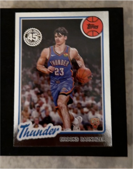 2025-26 Topps 1980-81 #80BK-87 Brooks Barnhizer RC Rookie Thunder — front