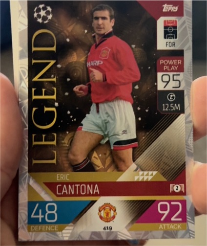 2022-23 Topps Match Attax UEFA #419 Eric Cantona — front