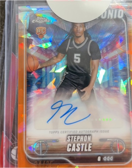 2024-25 Topps Chrome #TCA-SCA Stephon Castle — front