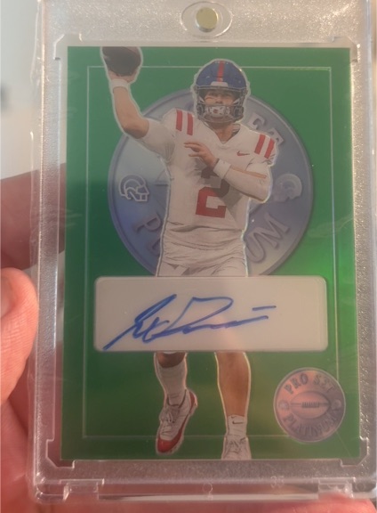 2024 Pro Set Platinum Green Michael Tollefson Auto #PL-MT1 — front
