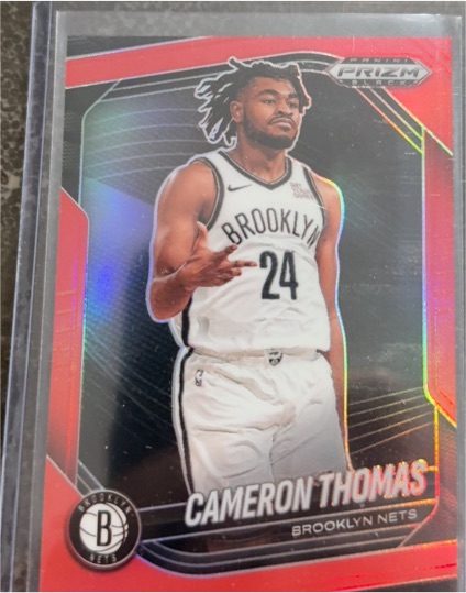 2024-25 Panini Prizm Black #93 Cameron Thomas — front