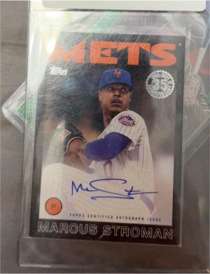 2021 Topps '86 Topps Autographs #86AMST Marcus Stroman Mets — front