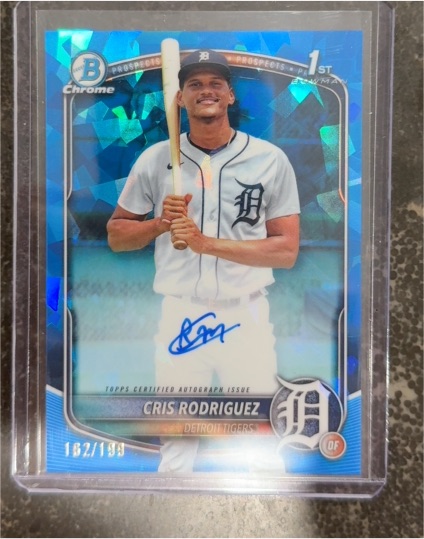 2025 Bowman Chrome #CPA-CR Cris Rodriguez — front