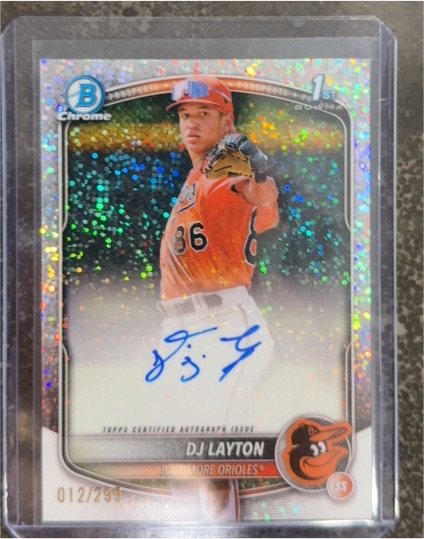 2025 Bowman Chrome #CPA-DL DJ Layton — front