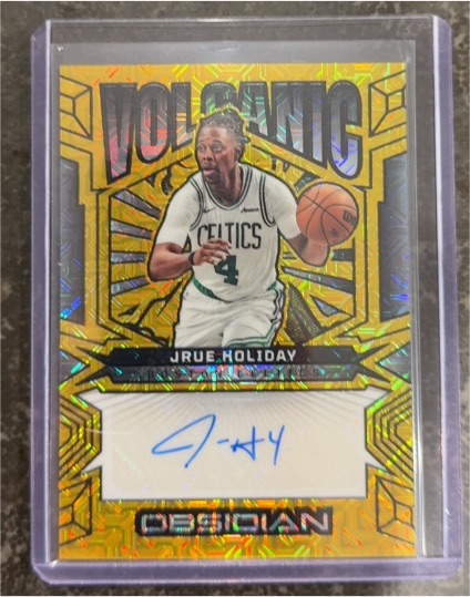 2025 Panini Obsidian Volcanic #Jrue Holiday — front