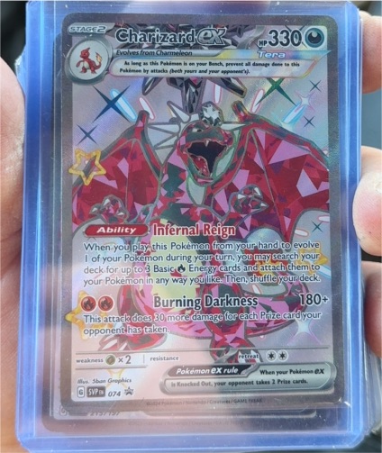 2024 Pokémon Scarlet & Violet Paldean Fates #074 Charizard ex — front