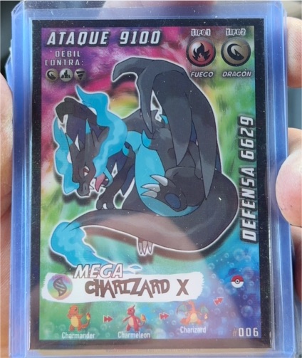 Peruvian Pokemon Pokedex Edition Mega Charizard X #006 — front