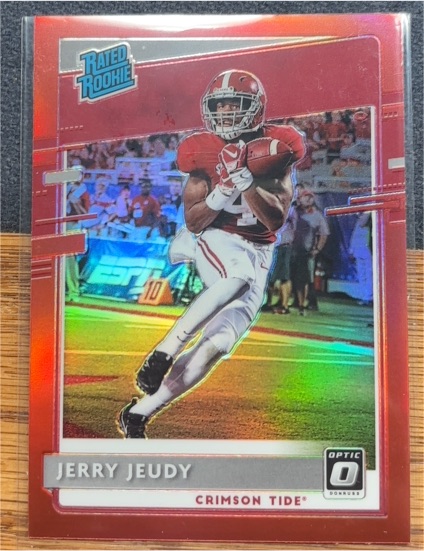 2020 Donruss Optic Rated Rookies Draft Picks Red #2 Jerry Jeudy — front