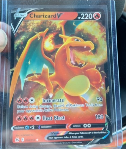 2022 Pokémon Crown Zenith #018 Charizard V — front