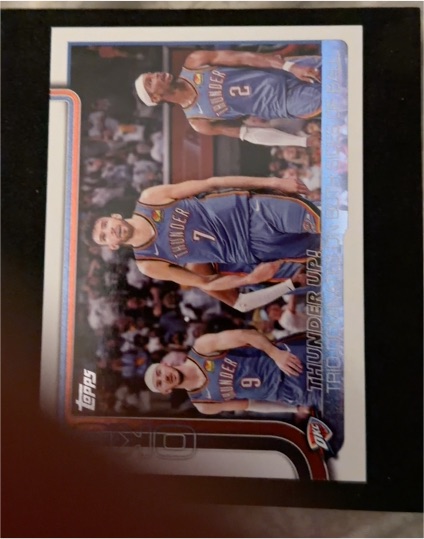 2025-26 Topps #288 Thunder Up! Trio Dominates On Both Sides Of Ball — front