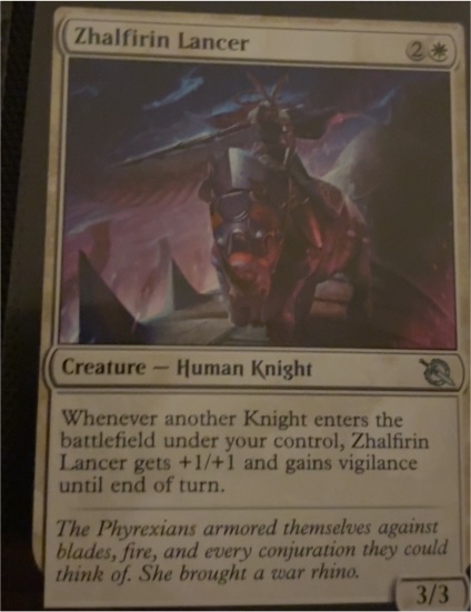 2023 Magic: The Gathering March of the Machine #45 Zhalfirin Lancer — front