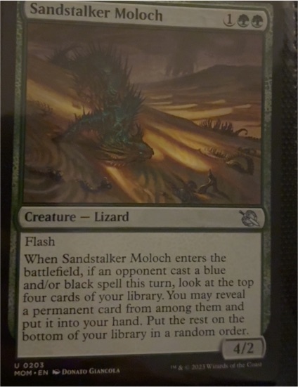 2023 Magic: The Gathering #0203 Sandstalker Moloch — front