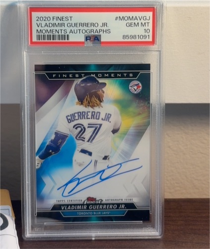 2020 Topps Finest #MOMA-VGJ Vladimir Guerrero Jr. Finest Moments Autographs — front