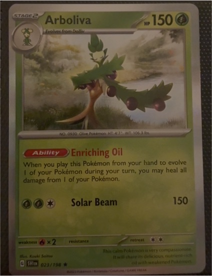 2023 Pokémon Scarlet & Violet #023 Arboliva — front