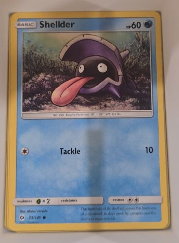 2017 Pokemon Sun & Moon #33 Shellder — front