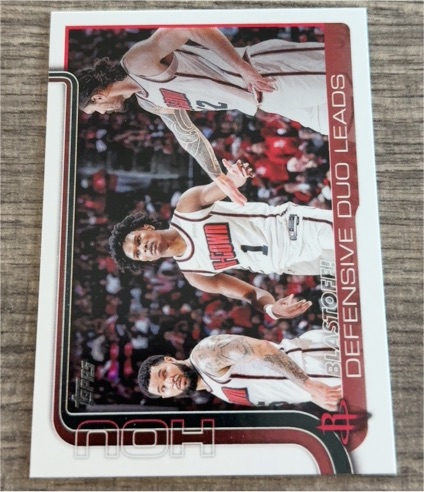2025-26 Topps #297 Blastoff! Defensive Duo Leads — front