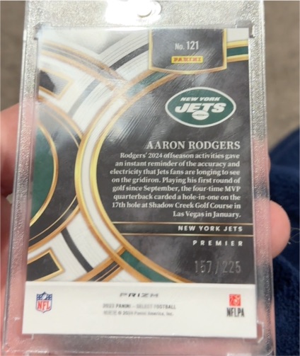 2023 Panini Select #121 Aaron Rodgers — front