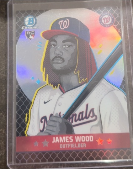 2025 Bowman Chrome #BA-17 James Wood — front