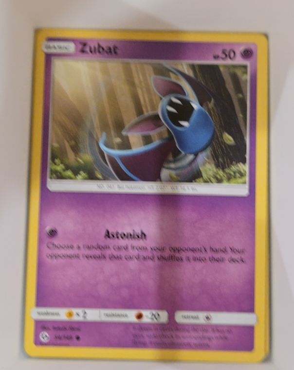 2017 Pokémon TCG Sun & Moon #54 Zubat — front