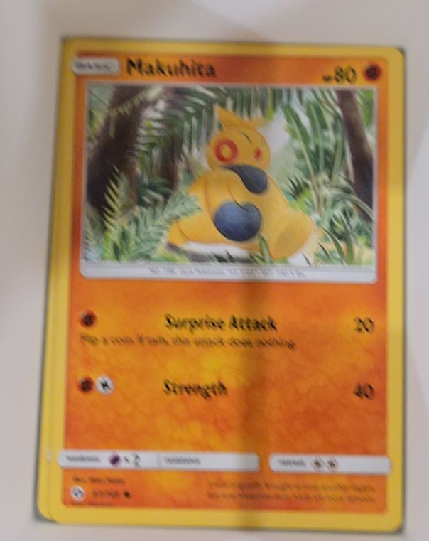2017 Pokémon Sun & Moon #67 Makuhita — front