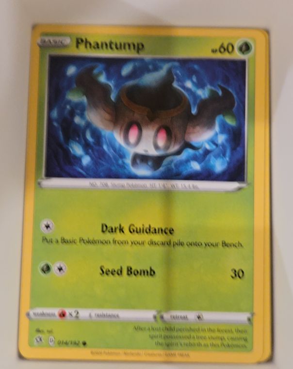 2020 Pokémon Sword & Shield Rebel Clash #14 Phantump — front