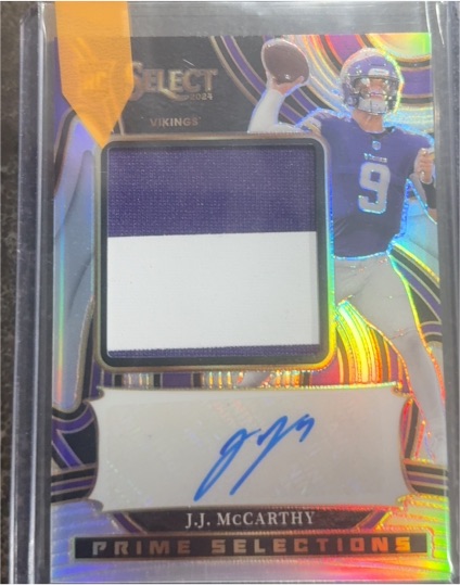 2024 Panini Select Prime Selections J.J. McCarthy — front