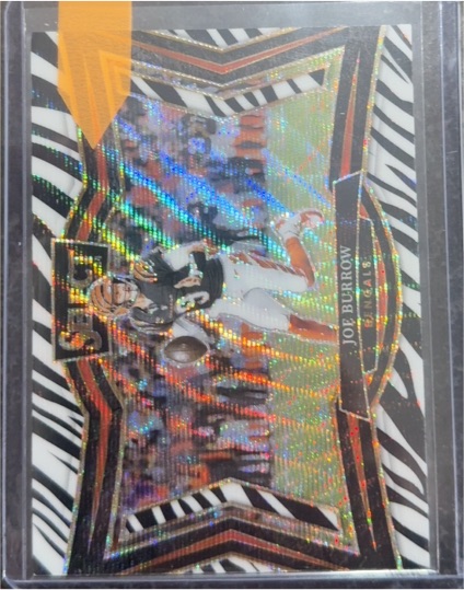 2024 Panini Select Zebra Prizm #477 Joe Burrow — front