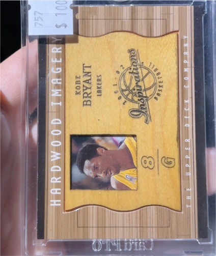 2001-02 Upper Deck Inspirations Hardwood Imagery #8G Kobe Bryant — front