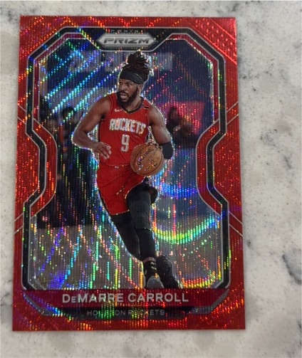 2020-21 Panini Prizm Red Wave #289 DeMarre Carroll — front