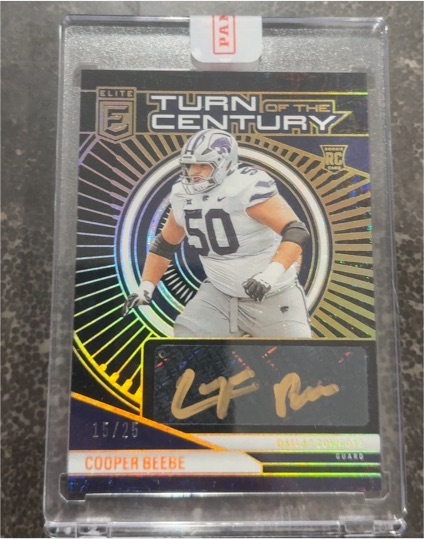 2024 Panini Donruss Elite Turn of the Century Autographs #TCA-CBE Cooper Beebe — front
