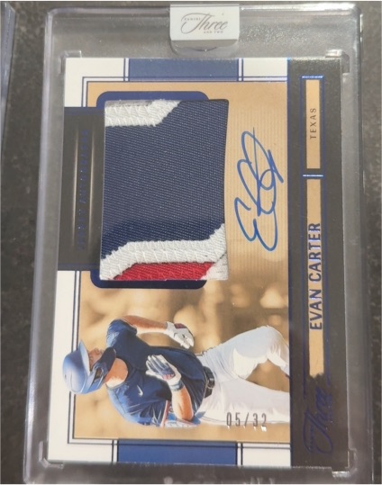 2024 Panini Three & Two #05/32 Evan Carter — front