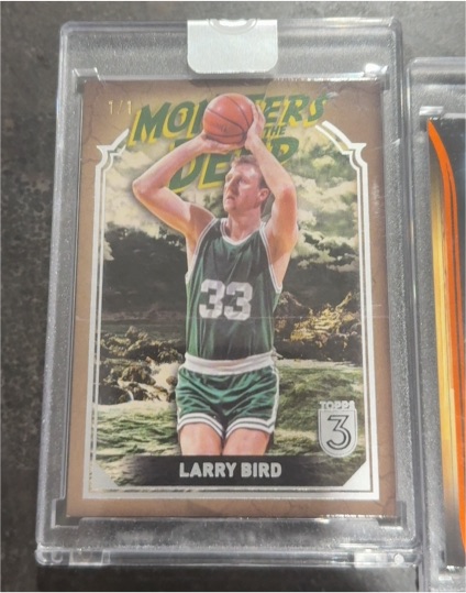 2023-24 Topps Three #MD17 Larry Bird Monsters of the Deep — front