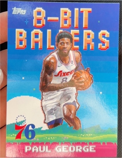 2025-26 Topps #8B-7 Paul George 8-Bit Ballers — front