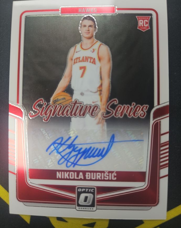 2024-25 Donruss Optic Signature Series #SS-DUR Nikola Đurišić — front