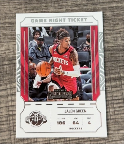 2022-23 Panini Contenders Game Night Ticket #17 Jalen Green — front