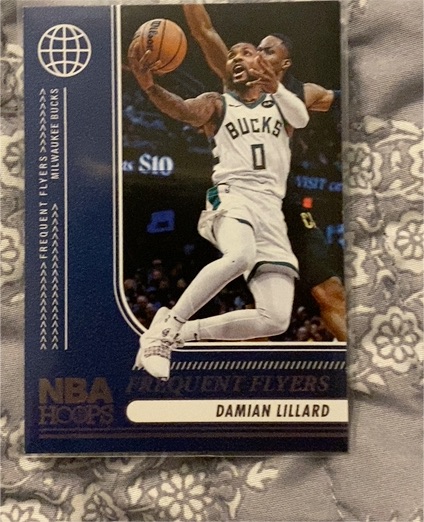 2024-25 Panini NBA Hoops #1 Damian Lillard Frequent Flyers — front