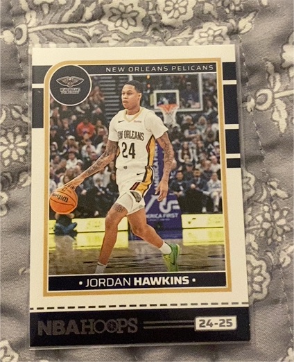 2024-25 Panini NBA Hoops #24-25 Jordan Hawkins — front