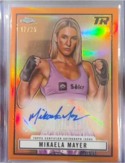 2024 Topps Chrome Boxing #TR-27 Mikaela Mayer — front