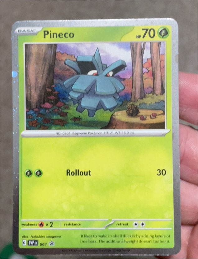 2023 Pokemon SVP Black Star Promo #061 Pineco — front