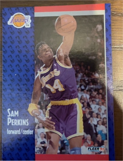 1991-92 Fleer #101 Sam Perkins — front