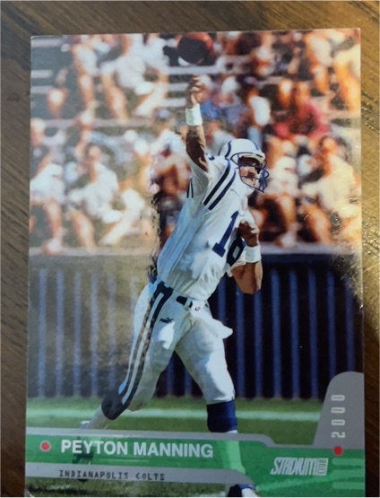 2000 Topps Stadium Club #1 Peyton Manning — front