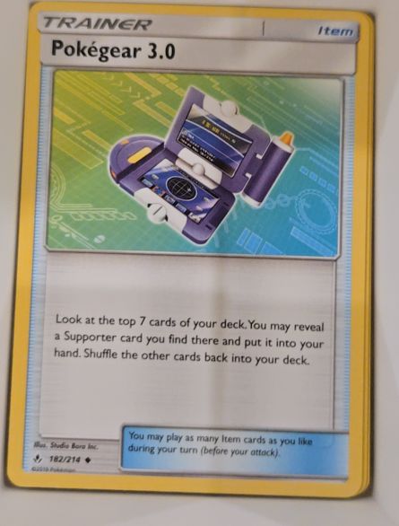 2019 Pokémon Sun & Moon Unbroken Bonds #182 Pokégear 3.0 — front