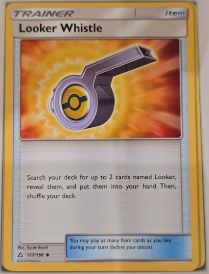 2018 Pokémon Ultra Prism #127 Looker Whistle — front